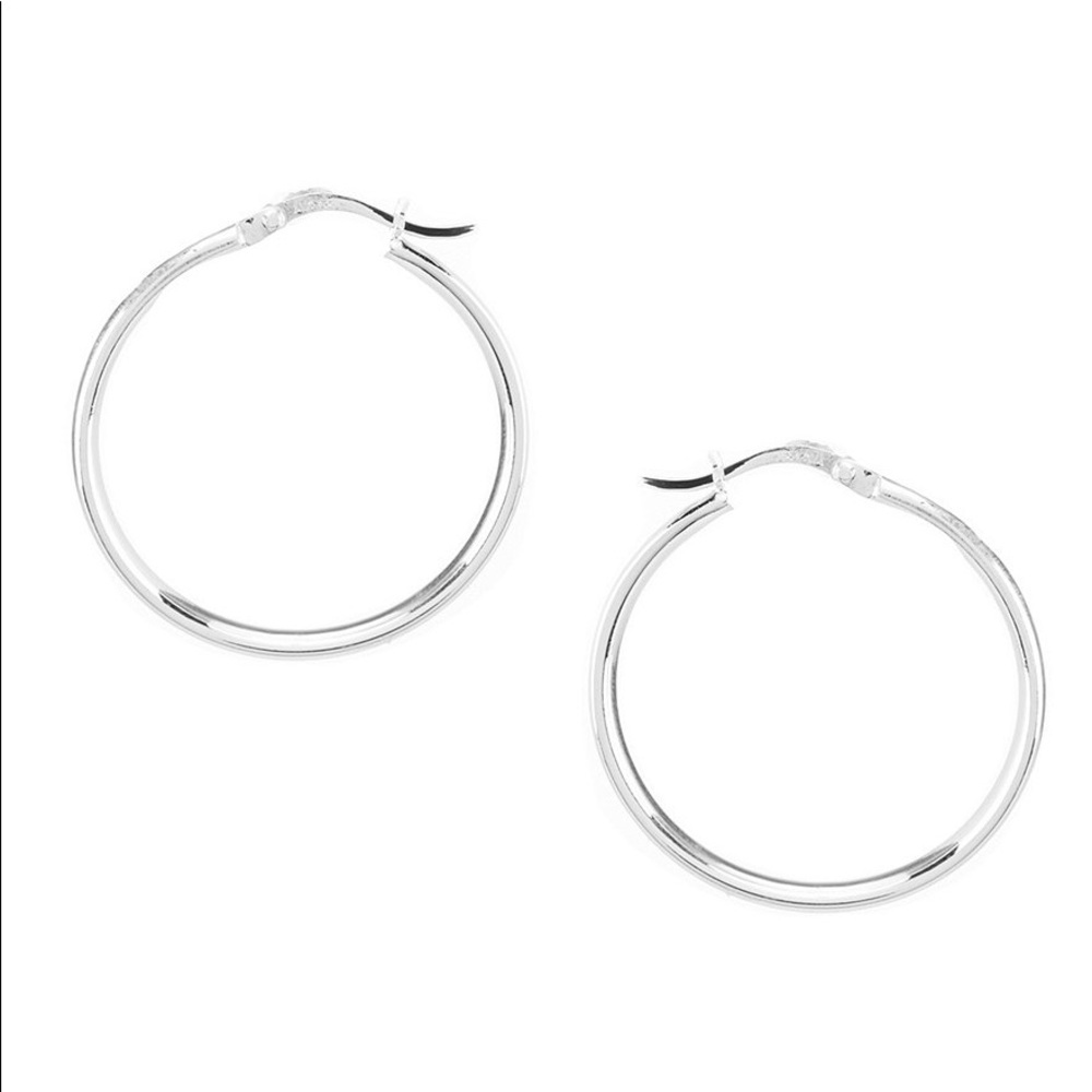 Argento Vivo Sterling Silver Hoops